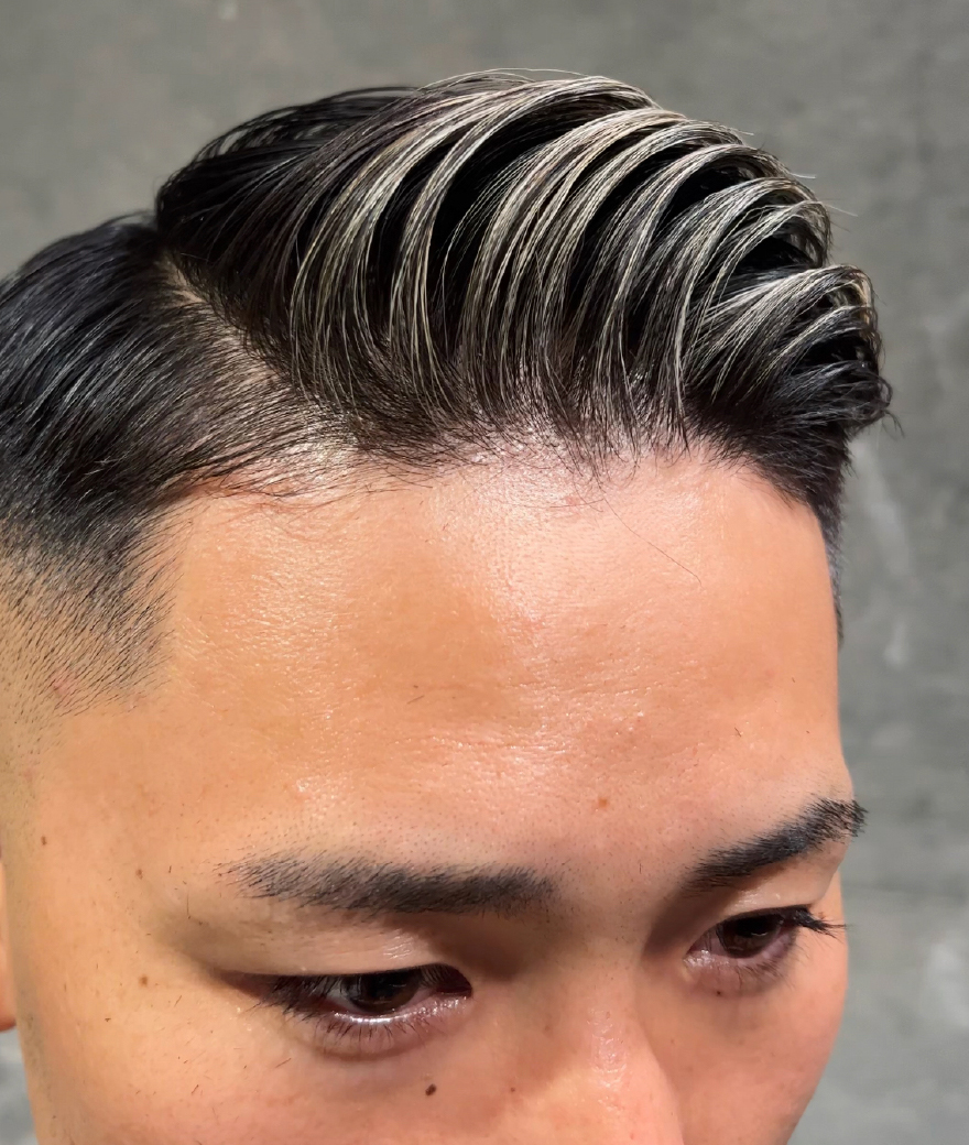 The detailed and delicate highlights of each hair can only be achieved by a 'hair colorist' who specializes in hair coloring.